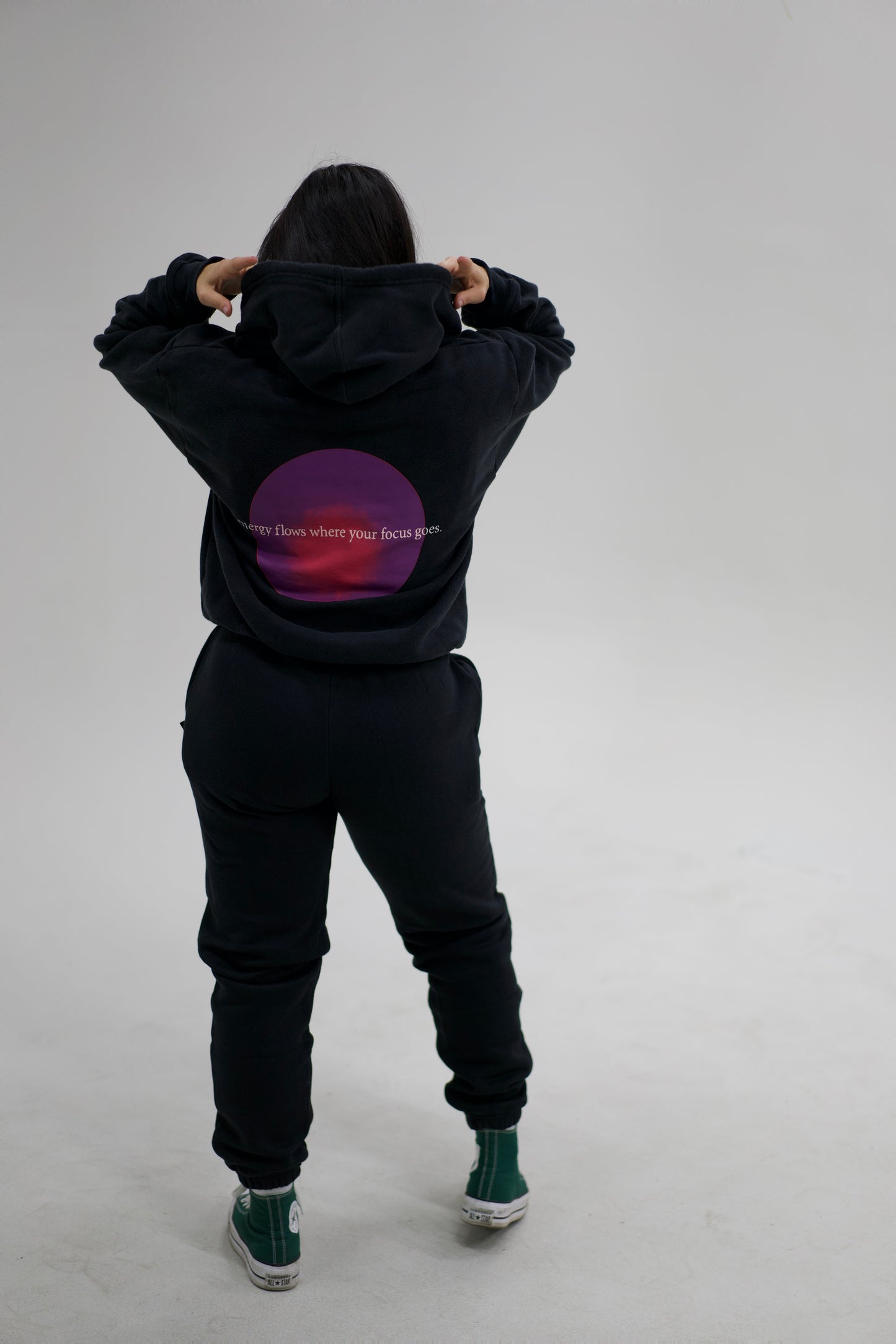 Charcoal Positivity Hoodie